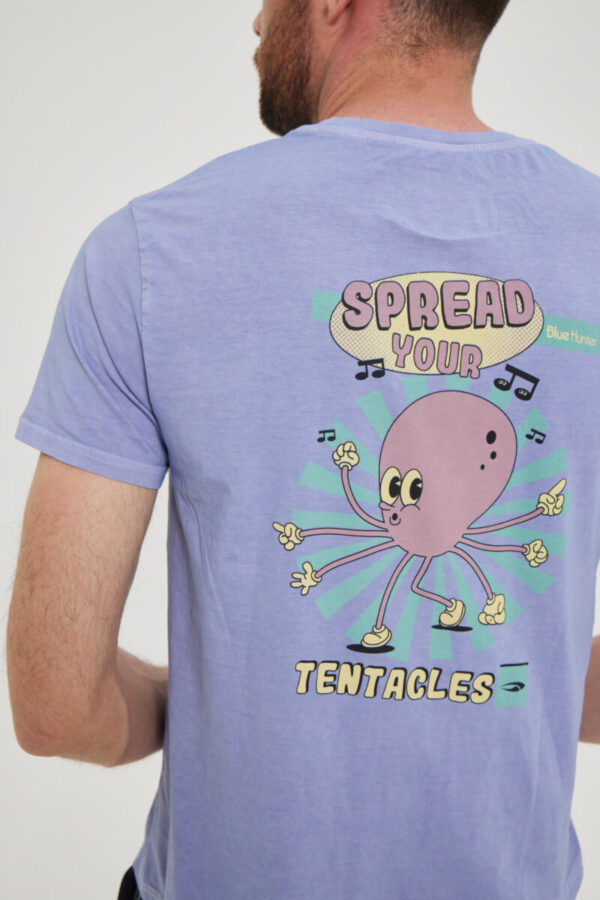 23003011224 Octopus T-shirt detail